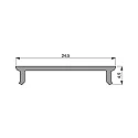 Deko-Light toebehoren Profiel omslag P-01-20, transparant