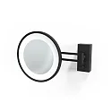 Spiegel met verlichting BS 36 LED 3-voudig IP 44, zwart mat 
