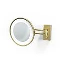 mirror with lighting BS 36 LED 3-fold IP 44, gold matt 
