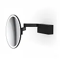 Decor Walther mirror with lighting VISION R mirror with 5x magnification IP44, black matt 
