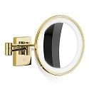 mirror with lighting BS 40 LED 3-fold IP 44, gold 