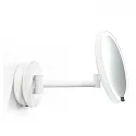 mirror with lighting JUST LOOK PLUS WR mirror with 7x magnification IP20, white matt dimmable