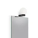 Decor Walther Wandarmatuur CLUB LIGHT E27 IP20, opaal, zwart mat 