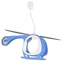 Pendelarmatuur HUBSCHRAUBER 1-vlams E27 IP20, blauw, wit