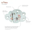 Elobra LED Picture cloud LITTLE INDIANS, 5x E14, 40 LED, mint