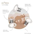 Elobra Rondell SCANDI ANTARKTIS, 3x E14, purple