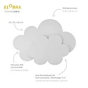 Elobra Wandarmatuur WÖLKCHEN LED WOLKENTRÄUME, wit