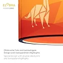 Elobra Pendelarmatuur DINOS 25/40 E27, groen