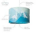 Elobra Pendelarmatuur DINOS 25/40 E27, groen