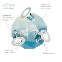 Elobra Plafondarmatuur DINOS 3-vlams E14, blauw