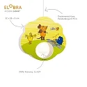 Elobra Pendelarmatuur MAUS E27, groen, geel