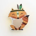 Elobra Wandarmatuur LITTLE INDIANS FUCHS FILIP, oranje