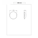 Fabas Luce Wand- en plafondarmatuur KENT 1-vlams, 2-voudig, gekamd E27 IP20, wit dimbaar