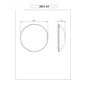 Fabas Luce Plafondarmatuur KENT 3-vlams, 3-voudig, gekamd E27 IP20, wit dimbaar