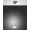 Fabas Luce DUNK LED Pendant luminaire, brushed aluminum, 1 flame