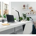 Fabas Luce Bureau-armatuur WASP CCT Switch, met USB-Oplaadfunctie, met Touch-Dimmer IP20, zwart mat dimbaar
