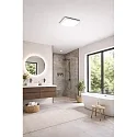 Fabas Luce Fabas Luce DESDY LED Ceiling luminaire, IP54, aluminum, white, 24x24cm