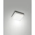 Plafondarmatuur DESDY 18 x 18CM vierkant, slagvast, schakelbaar IP54, wit 