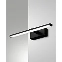 Spiegelarmatuur NALA 300MM down, hoekig, schakelbaar, gebogen IP44, zwart 