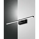 Spiegelarmatuur NALA 500MM down, hoekig, schakelbaar, gebogen IP44, zwart 