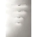 Fabas Luce mirror luminaire NALA 1095MM down, square, switchable, arched IP44, chrome 
