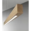 Fabas Luce Pendelarmatuur BADIA dimbaar, instelbaar IP20, eiken, gesatineerd dimbaar