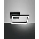 Wand- en plafondarmatuur BARD IP20, gesatineerd, zwart dimbaar