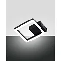 Wand- en plafondarmatuur BARD IP20, gesatineerd, zwart dimbaar