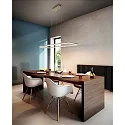 Fabas Luce Fabas Luce BARD LED Pendant luminaire 92x32cm, gold matt