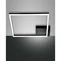 Plafondarmatuur BARD IP20, gesatineerd, zwart dimbaar