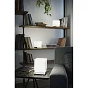 Fabas Luce Tafelarmatuur BRENTA cubusvorm, met sensor, dimbaar IP20, goud mat, wit dimbaar