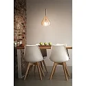 Fabas Luce Pendelarmatuur LILA 1-vlams E27 IP20, amber, wit dimbaar