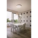 Fabas Luce Pendelarmatuur LILA 3-vlams E27 IP20, amber, rookkleuren, transparant, wit dimbaar