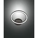 LED Wall luminaire GIOTTO, 1x 18W, 3000K, 1620lm, IP20, black
