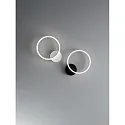 Wandarmatuur GIOTTO Ø 30CM SINGLE direct, indirect IP20, gesatineerd, wit dimbaar