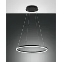 LED Pendant luminaire GIOTTO, 2x 18W, 3000K, 3240lm, IP20, black