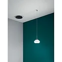 Fabas Luce Pendelarmatuur ARABELLA kort IP20, zwart, wit dimbaar