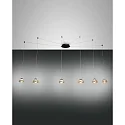 LED Pendant luminaire ARABELLA, 6x 8W, 3000K, 4320lm, IP20, amber