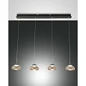 LED Pendant luminaire ARABELLA 1, 4x 8W, 3000K, 2880lm, IP20, amber