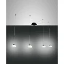 LED Pendant luminaire ARABELLA 2, 4x 8W, 3000K, 2880lm, IP20, white