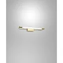 Spiegelarmatuur RAPALLO 40CM cilindrisch, schakelbaar IP44, messing gesatineerd 