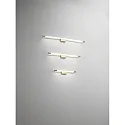LED Wall luminaire RAPALLO, 1x 14W, 3000K, 1470lm, IP44, satin brass