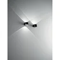 Fabas Luce Wandarmatuur voor buitenshuis LAO up, 1-vlams IP65, zwart 