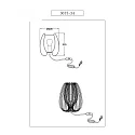 table lamp CAMP E27 IP20, black dimmable