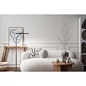 floor lamp BEBA CCT Switch, adjustable, with touch dimmer IP20, silver matt dimmable