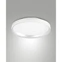 Plafondarmatuur ISY Ø 35CM CCT Switch, met sierring, met afstandhouder IP20, wit dimbaar