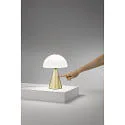 Fabas Luce table lamp BLIP CCT Switch, with plug IP20, satined brass dimmable