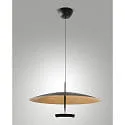 pendant luminaire YUKO adjustable, direct / indirect IP20, black, gold leaf dimmable