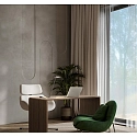 Fabas Luce Bureau-armatuur ZERMATT CCT Switch, instelbaar, met Touch-Dimmer IP20, grijs, titaan dimbaar
