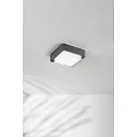 Fabas Luce Plafondarmatuur voor buiten DIUK IP65, donkergrijs